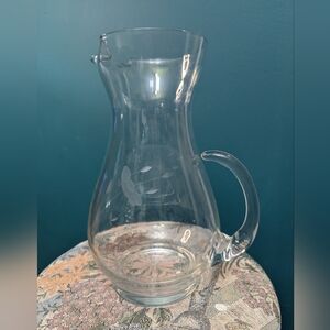 Princess House Clear Glass Pitcher